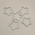 Star Aluminum Carabiner Keychain Clips | Camping & Backpack Hook Carabiner Keychain Clip QXL 5pcs