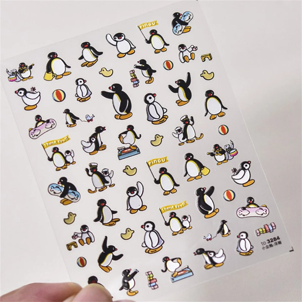 5D Kawaii Corgi Nail Art Stickers | Self-Adhesive Decals