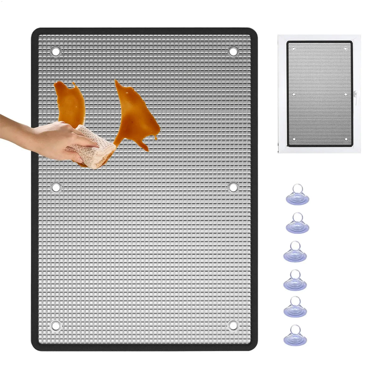 Sun Blocking Window Film 100×50cm | Suction Cup Shade Window Sun Shade Film QXL