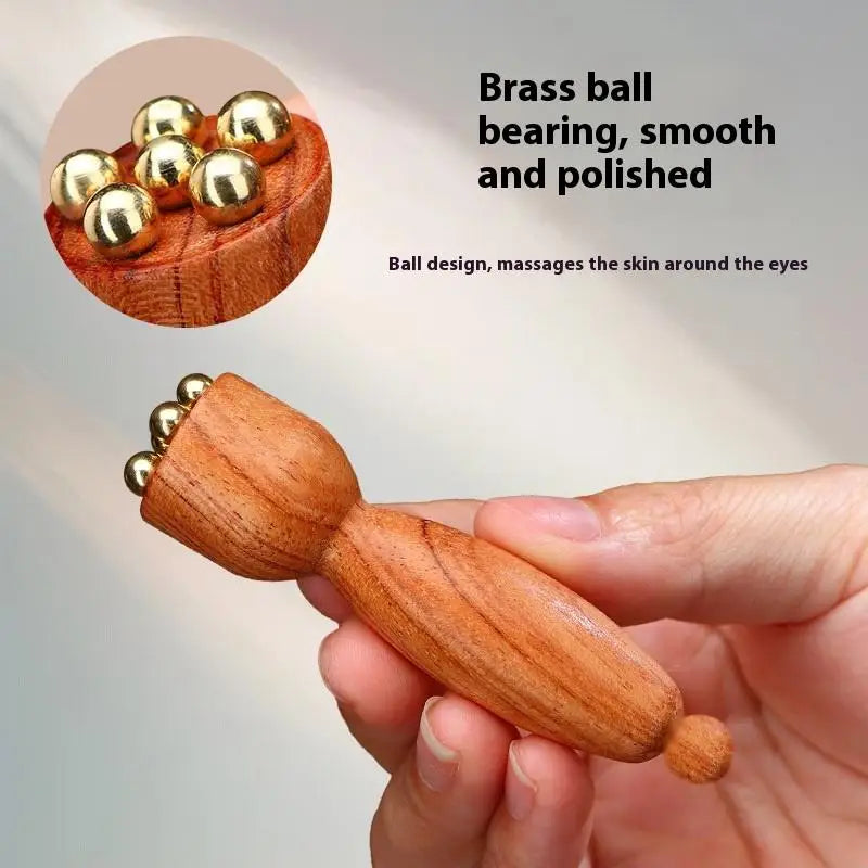 Brass Lotus Gua Sha Eye Massage Stick | Facial Roller Tool Gua Sha Facial Roller QXL