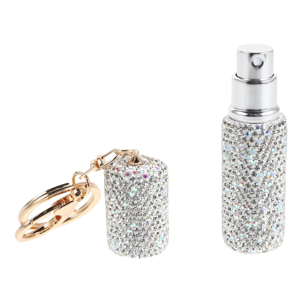 Diamond Rhinestone Refillable Perfume Atomizer with Keychain Perfume Atomizer Bottle QXL