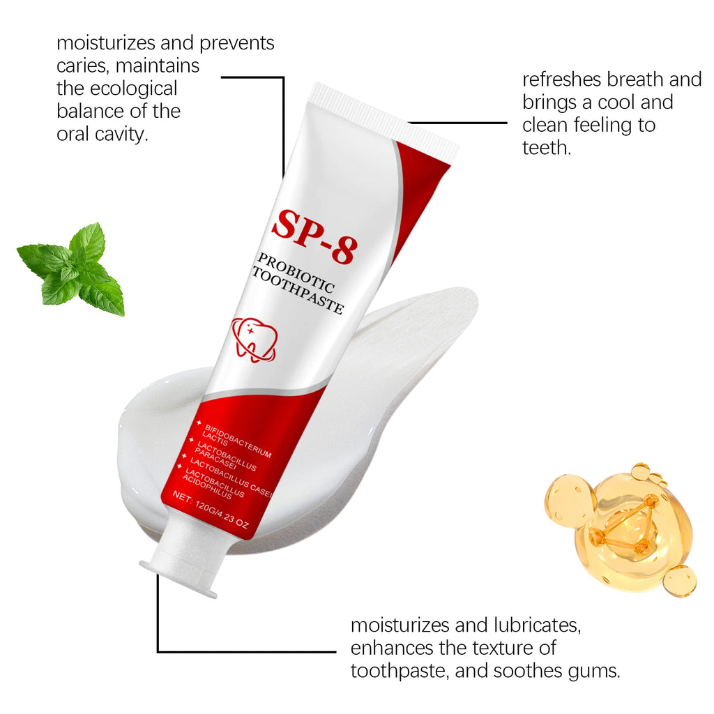Probiotic Whitening Toothpaste | Deep Clean, Fresh Breath & Enamel Probiotic Toothpaste QXL
