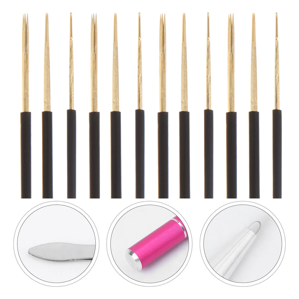 12-Pack Professional Microblading Needles – Eyebrow & Lip Kit Microblading Needle Set QXL Default Title