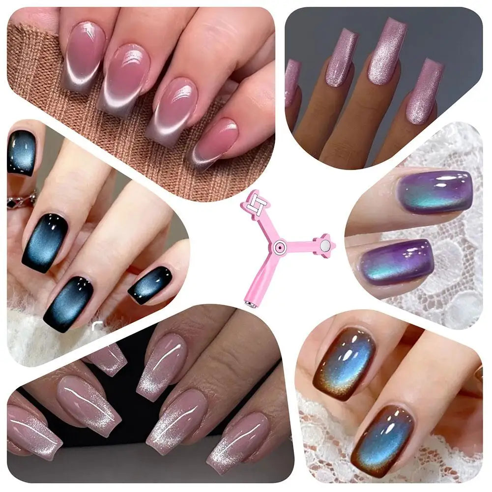 4-in-1 Cat Eye Nail Magnet Stick | Gel Polish Nail Art Tool Nail Magnet Stick QXL