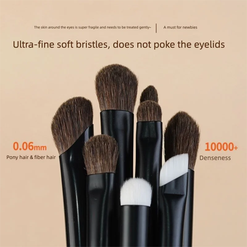 8-Piece Eye Makeup Brush Set – Eyeshadow, Blend & Highlight Eye Makeup Brush Set QXL