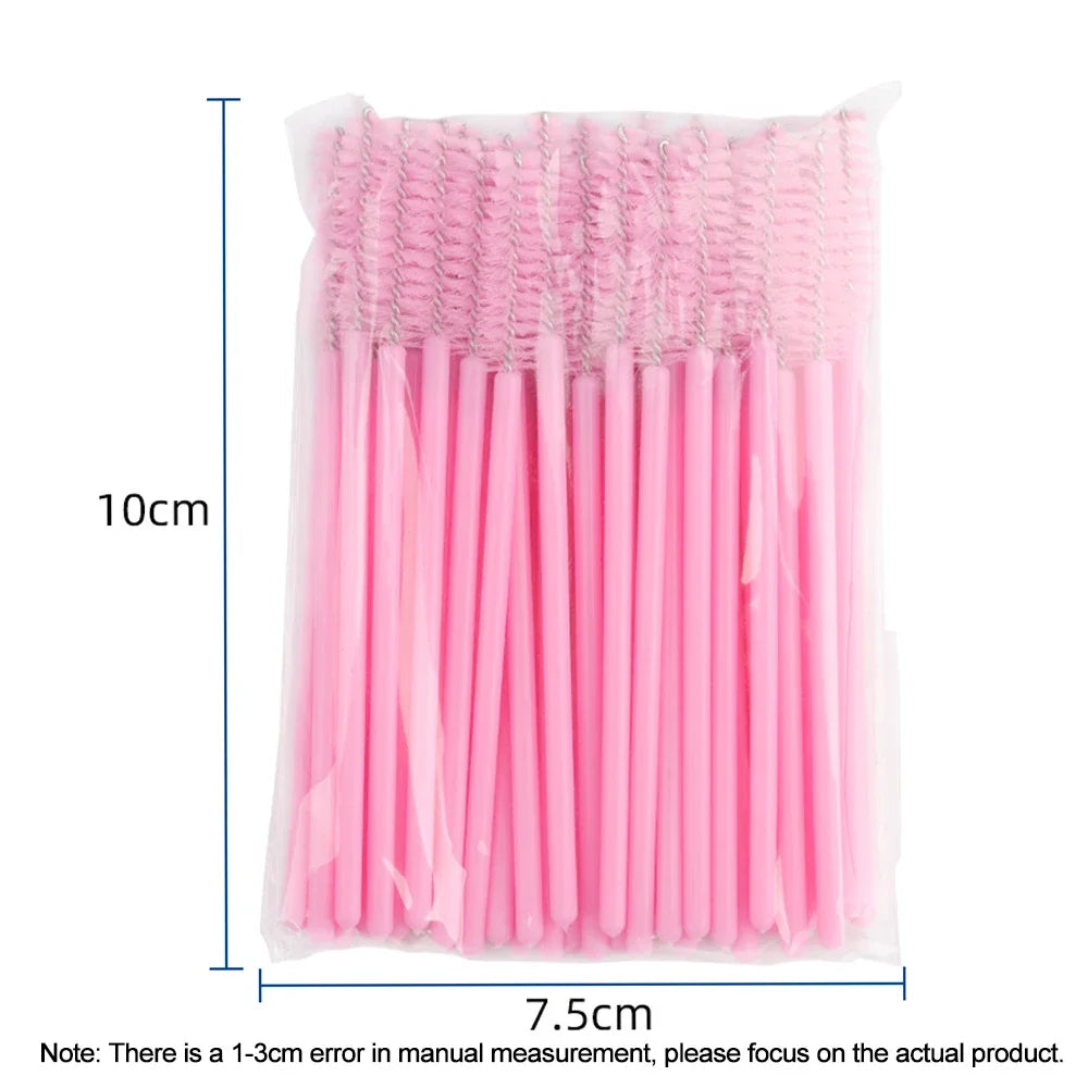 100/300-Pack Disposable Mascara Wands & Spoolie Brushes Disposable Mascara Wands QXL
