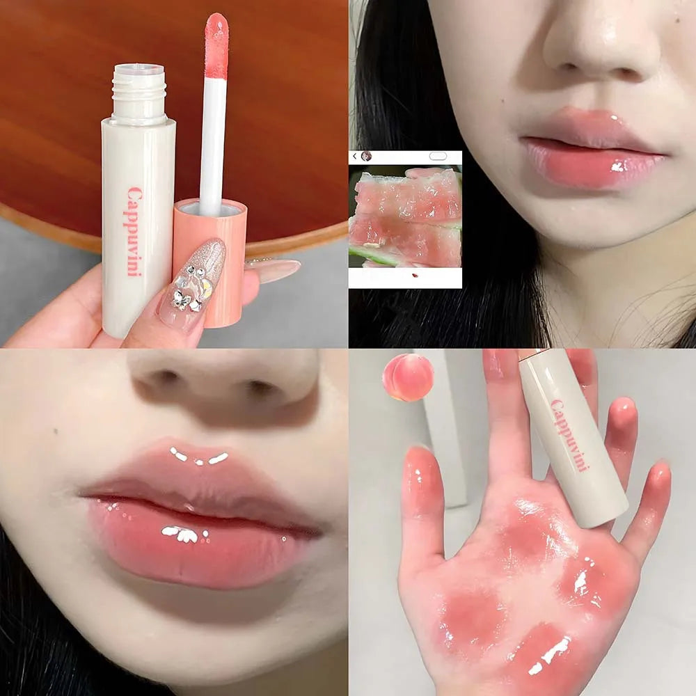 Tinted Lip Serum Oil | Glassy Mirror Lip Gloss & Hydrating Tint Tinted Lip Serum QXL 03