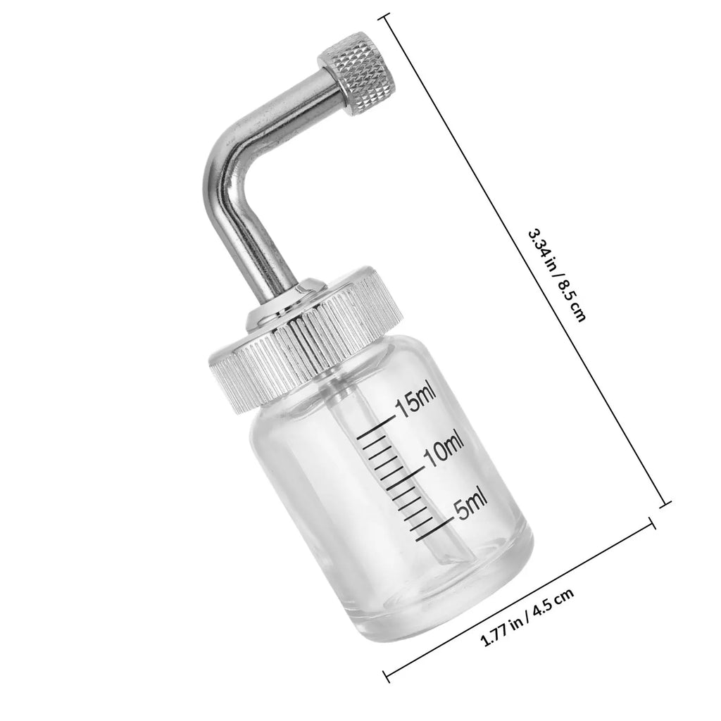 15ml Glass Airbrush Paint Storage Bottle | Clear Jar with Lid Airbrush Storage Jar QXL