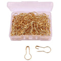 100-Pack Gourd Safety Pins | Stainless Steel Sewing & Craft Safety Pins Set QXL 100 pcs 21.6-9.5 mm