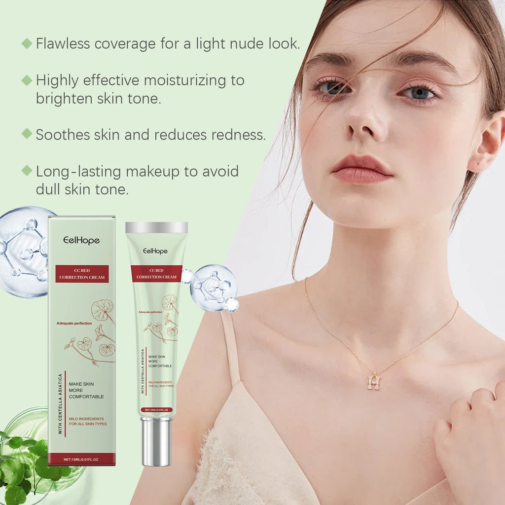 Eelhope Centella Asiatica CC Cream – Brightening Concealer CC Cream Foundation QXL