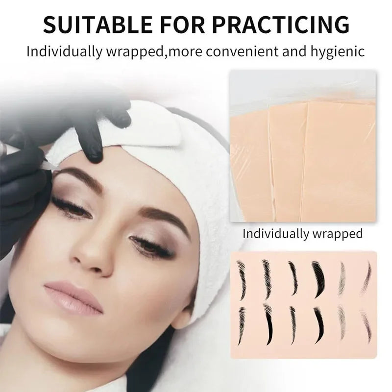 Silicone Tattoo Practice Skin | Double-Sided Microblading Training Tattoo Practice Skin QXL