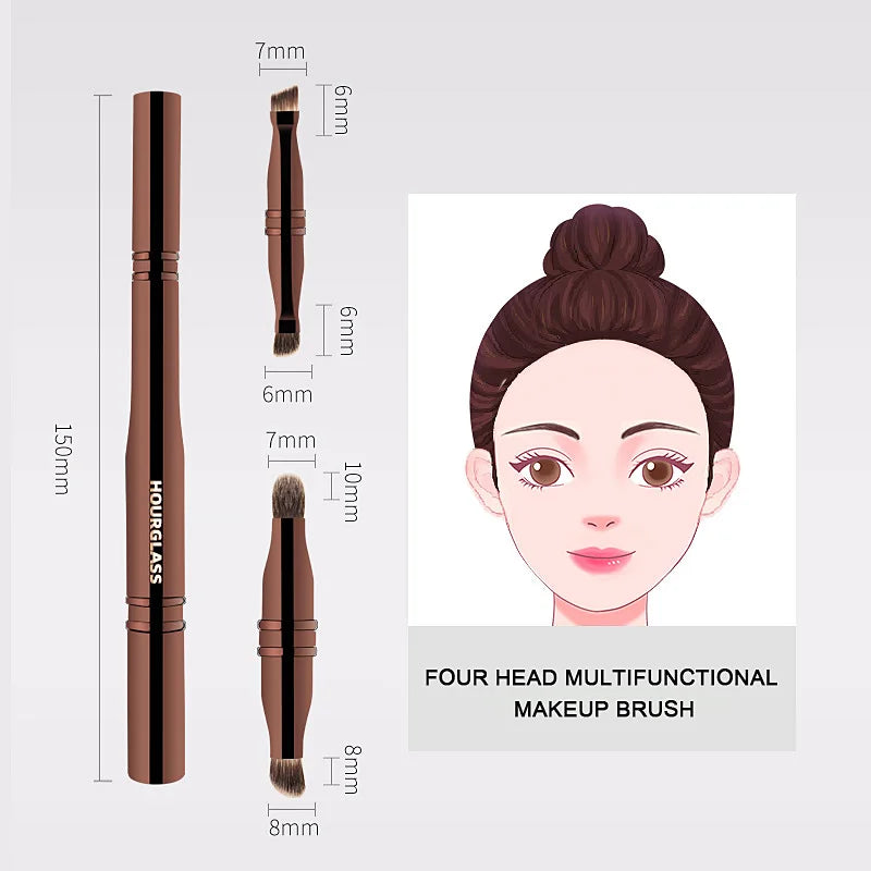 Hourglass No.25 4-in-1 Makeup Brush | Eye & Face Multifunctional Makeup Brush QXL