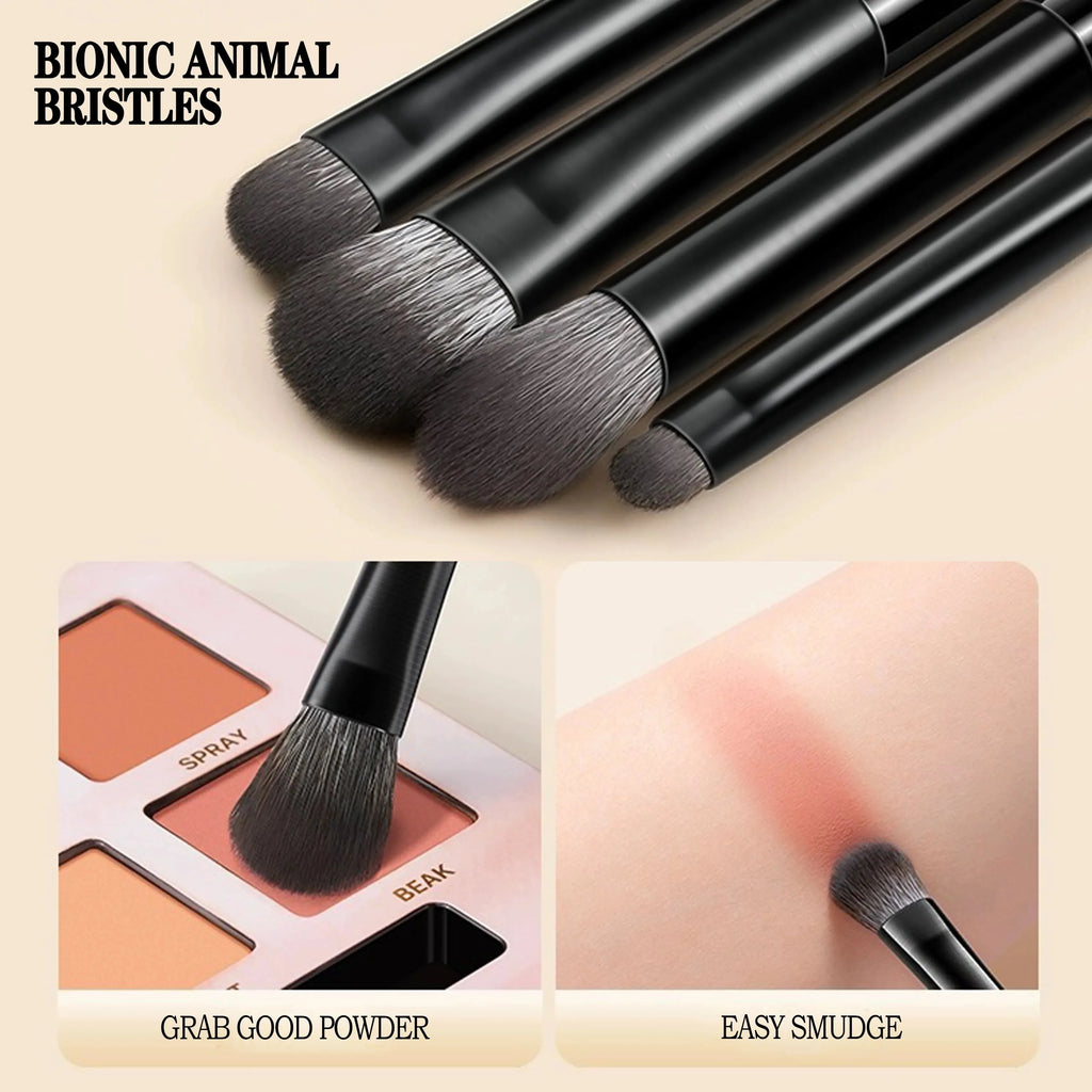 6-Piece Eye Makeup Brush Set | Synthetic Bristles & Brow Tools Eye Makeup Brush Set QXL