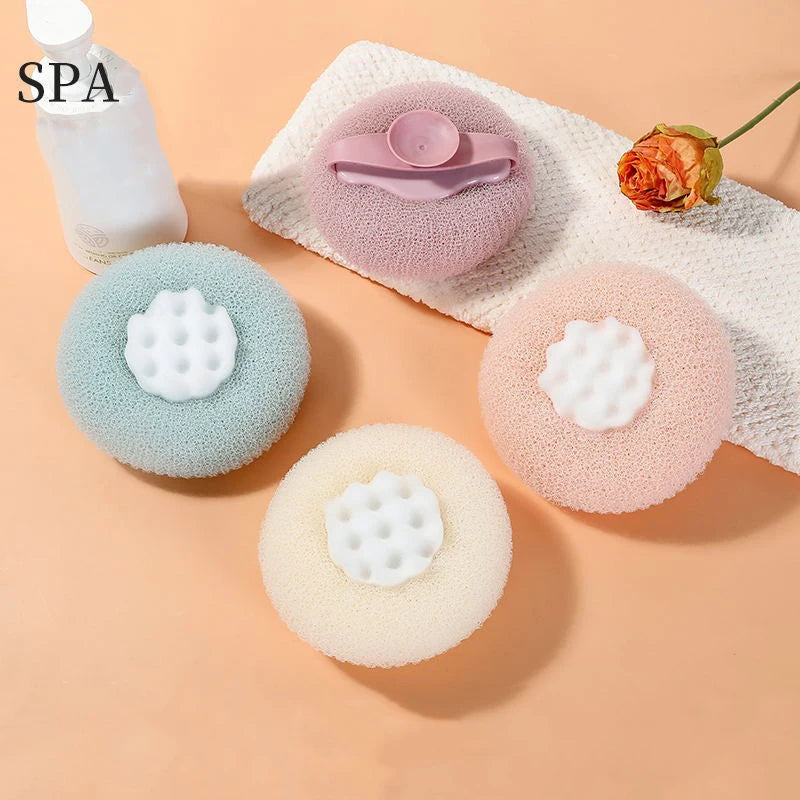 Soft Exfoliating Bath Brush & Body Scrubber Sponge Ball Bath Scrubber Brush QXL