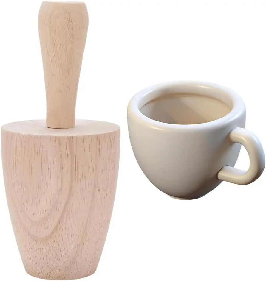 Wooden Cup Pottery Shaper Tool | DIY Ceramics Mug Forming Pottery Shaping Tool QXL AECH04-16997