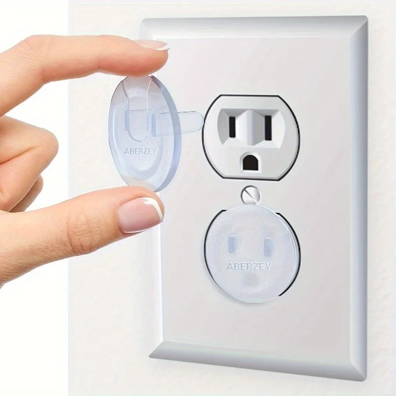 20-Pack Square Electrical Outlet Covers with Hidden Handle Electrical Outlet Covers QXL