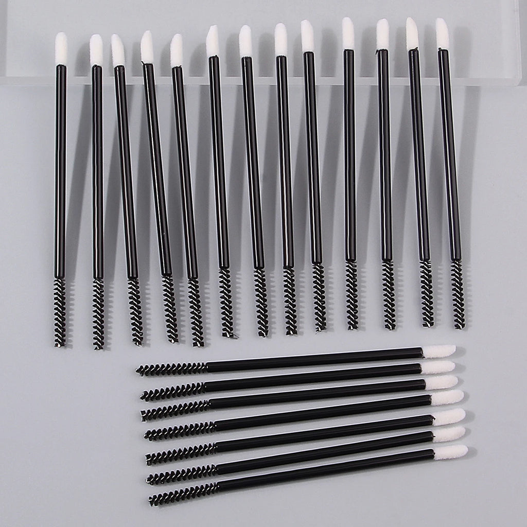 20-Pack Double-Sided Spiral Eyelash Eyebrow & Lip Brush Set Makeup Brush Set QXL