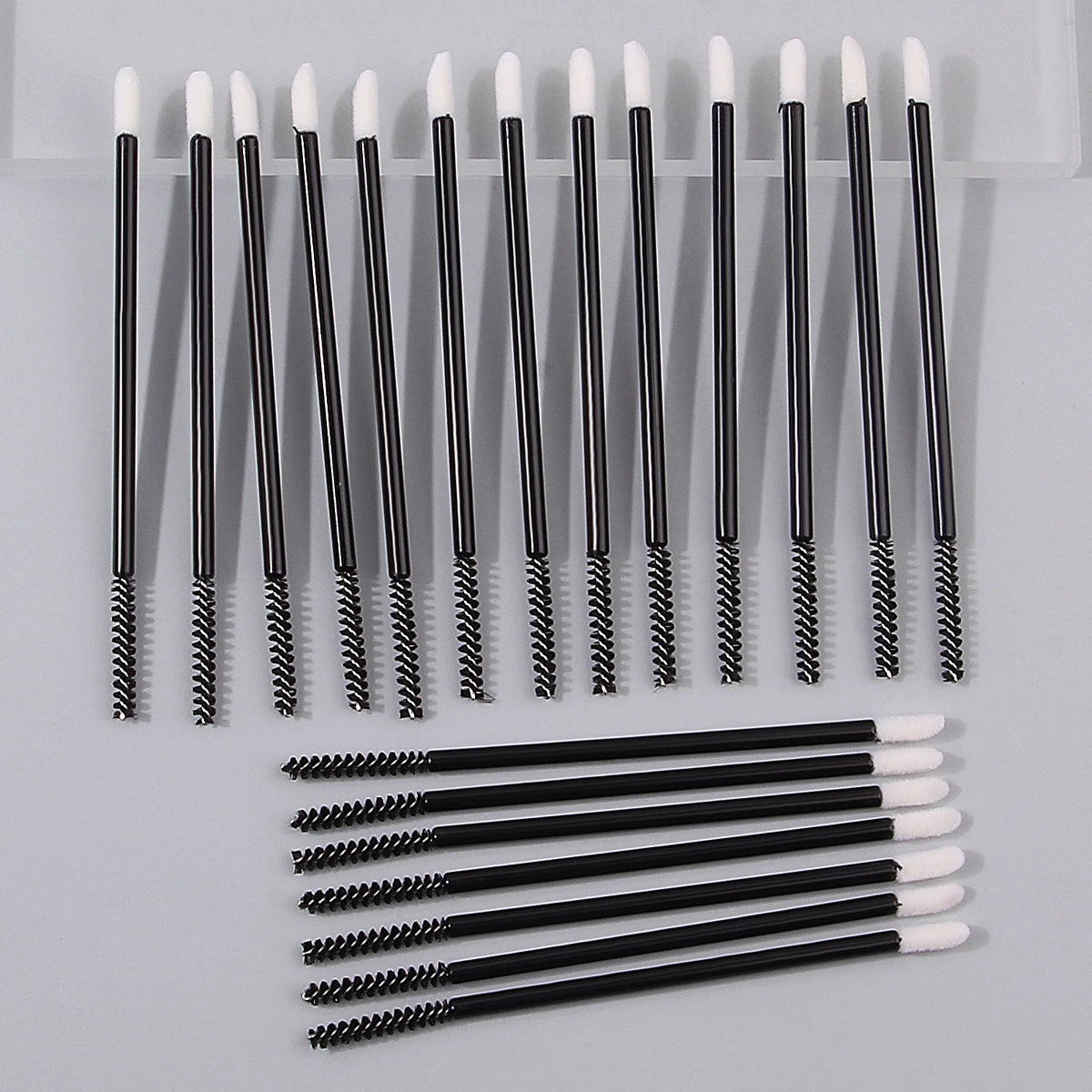 20-Pack Double-Sided Spiral Eyelash Eyebrow & Lip Brush Set Makeup Brush Set QXL