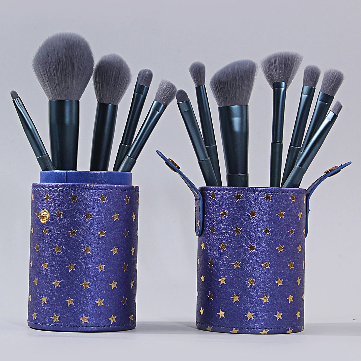 13-Piece Makeup Brush Set with Storage Bucket | Soft Nylon Makeup Brush Set QXL