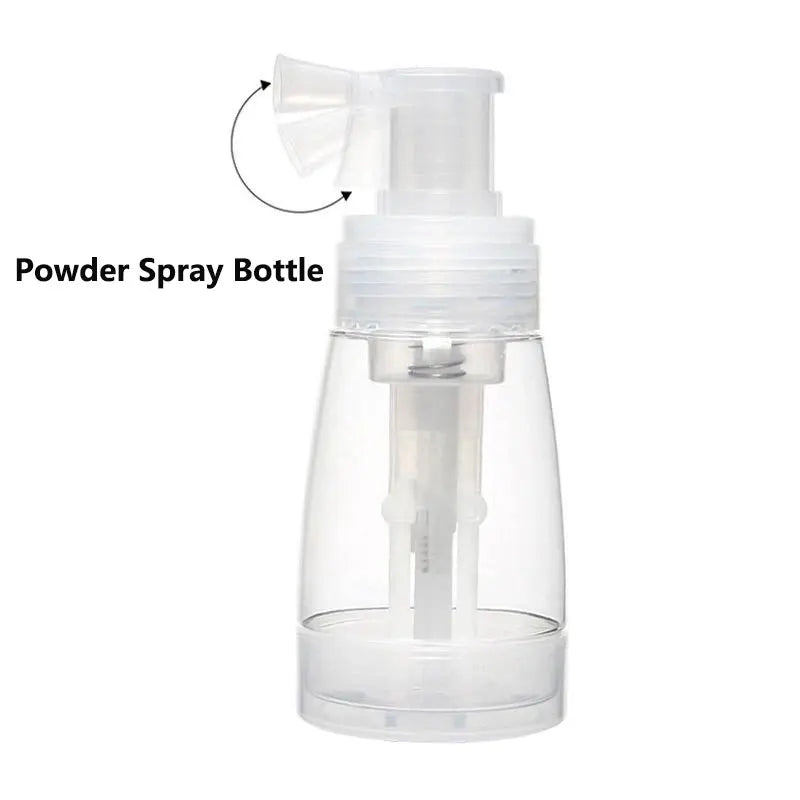 Powder Pump Spray Bottle | Loose Powder & Talc | 17ml/180ml Powder Spray Bottle QXL