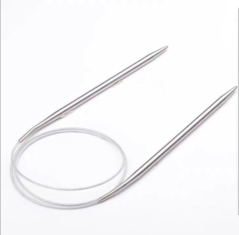 Stainless Steel Circular Knitting Needles 3mm 4.5mm 9mm Circular Knitting Needles QXL 3mm