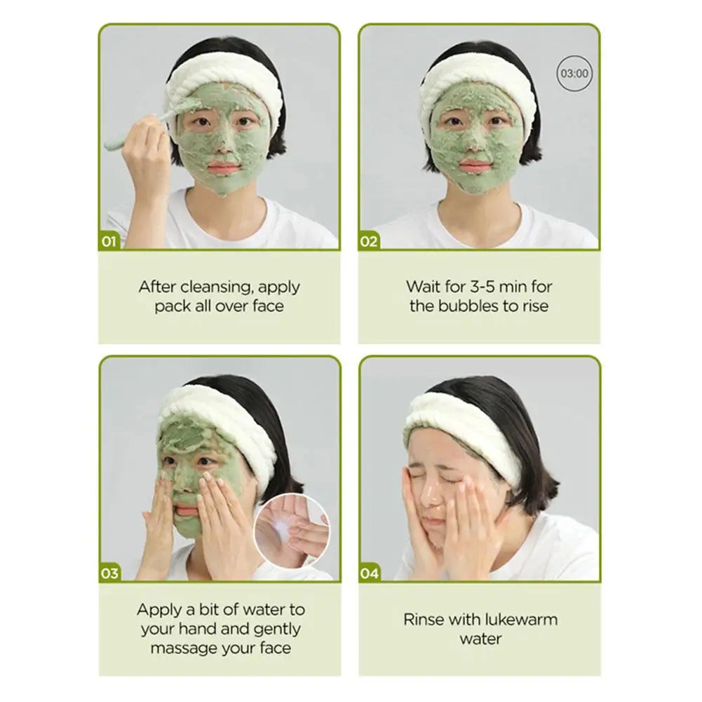 Korean Basil Bubble Clay Mask – Pore Cleanse & Oil Control Bubble Clay Mask QXL