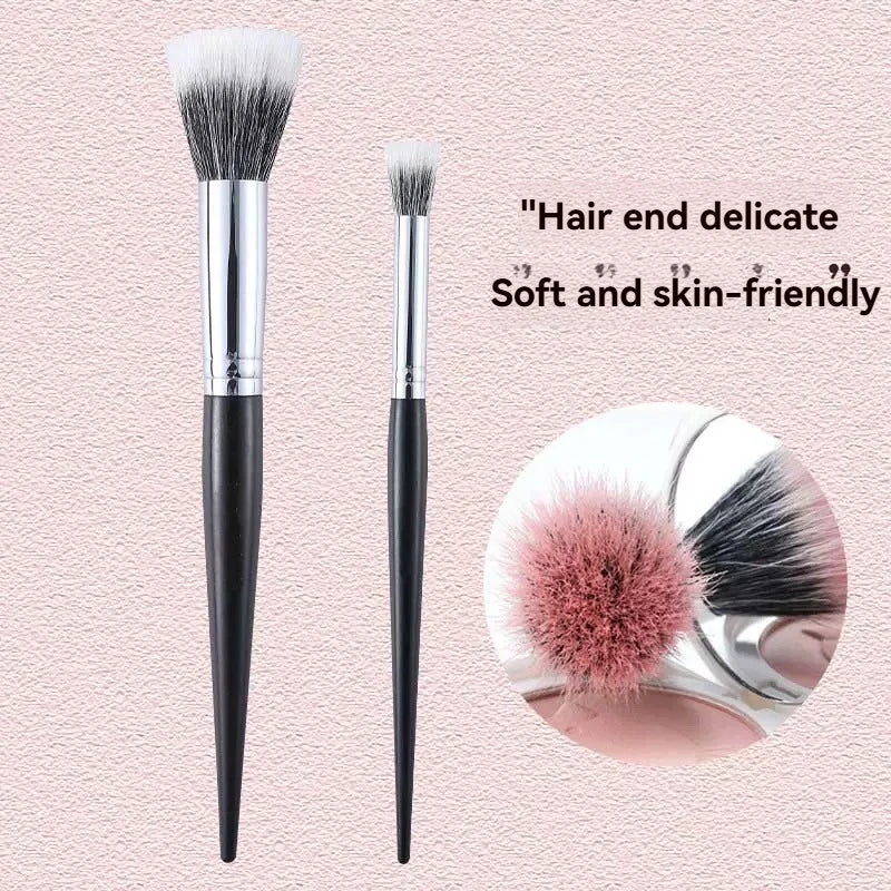 Stippling Foundation Brush – Duo Fiber Flat Top Makeup Brush Foundation Makeup Brush QXL
