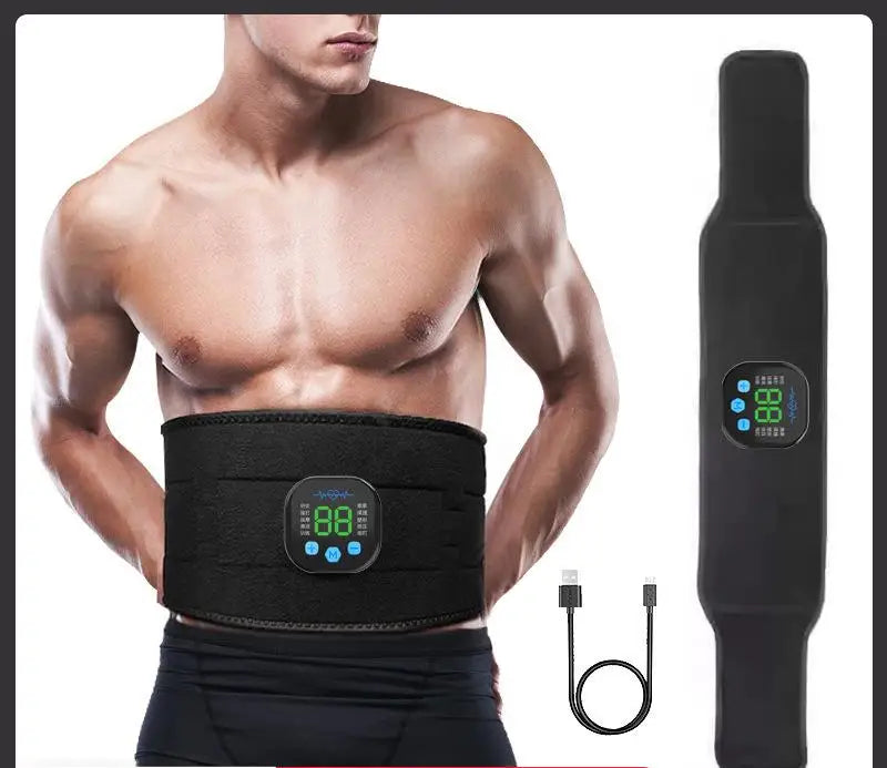 Portable EMS Ab Belt – Waist Toning Muscle Stimulator EMS Toning Belt QXL A4-10 modes 29 gears