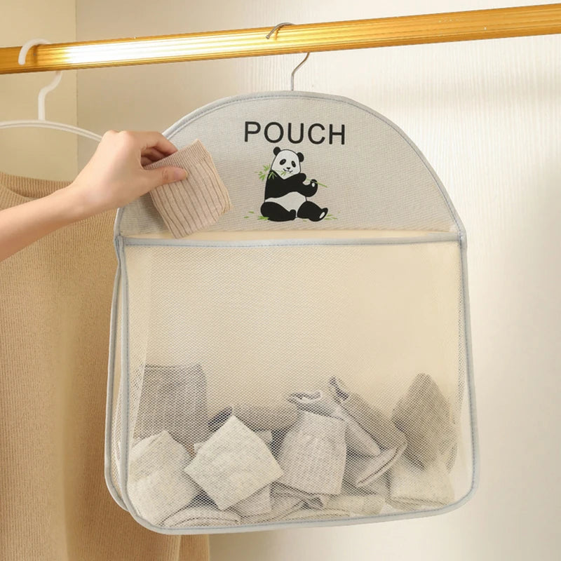 Multilayer Mesh Door Hanging Storage Bag | Large Capacity Hanging Storage Organizer QXL