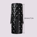 KOSSHOW Dustproof Makeup Brush Holder Cylinder | Black Rivet Makeup Brush Holder QXL black