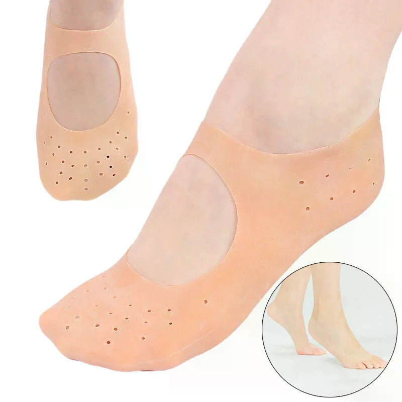 Moisturizing Silicone Gel Socks for Soft Feet | S & L Sizes Moisturizing Gel Socks QXL