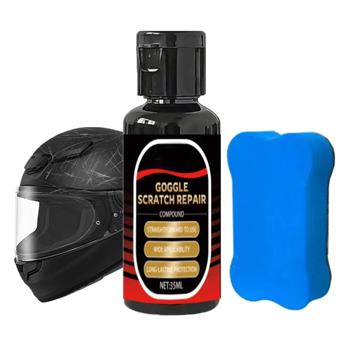 35ml Motorcycle Helmet Visor Scratch Remover & Restorer Cream Scratch Remover Cream QXL
