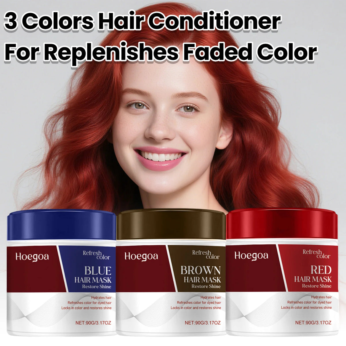 HOEGOA Color Depositing Hair Mask & Conditioner 90g Color Depositing Conditioner QXL