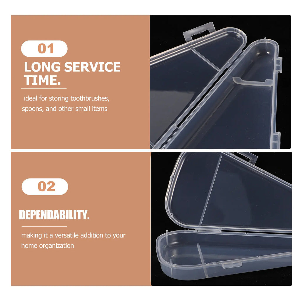 5-Pack Transparent Toothbrush Travel Cases & Storage Organizer Toothbrush Travel Case QXL