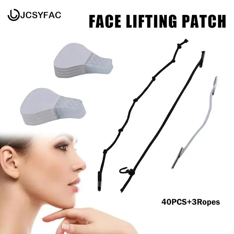 40-Pc Invisible Face Lift Tape | V-Shape Neck & Chin Patches Face Lift Tape QXL