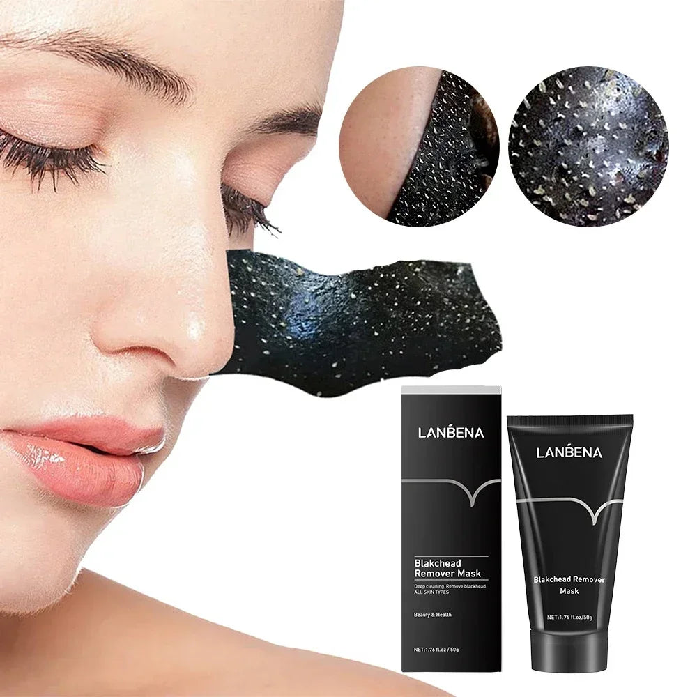 LANBENA Blackhead Remover Mud Peel-Off Face Mask 50g Peel-Off Face Mask QXL