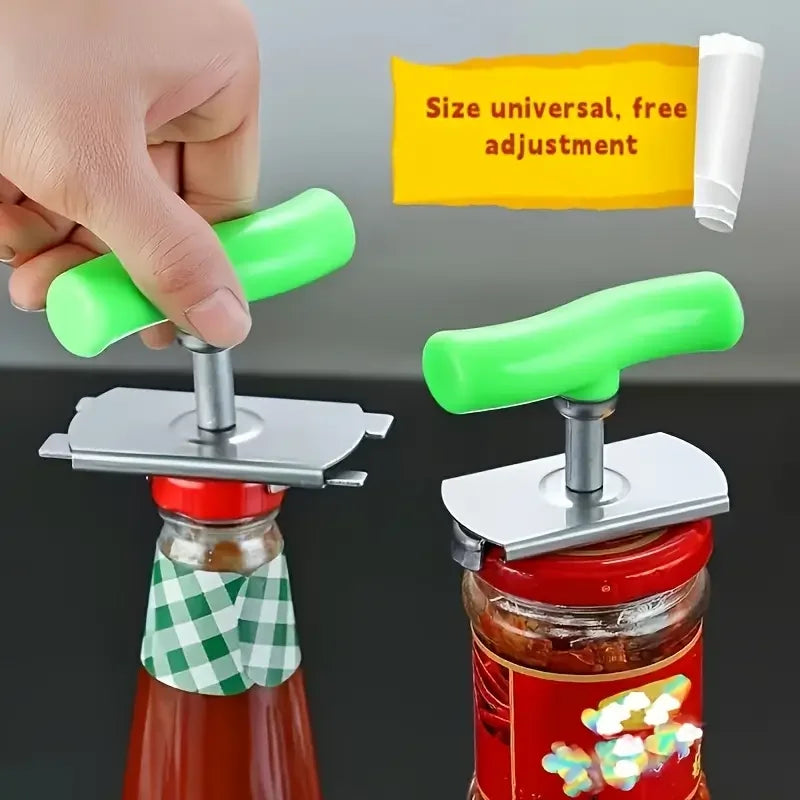 304 Stainless Steel Non-Slip Can Opener | Ergonomic Multi-Size Can Opener QXL