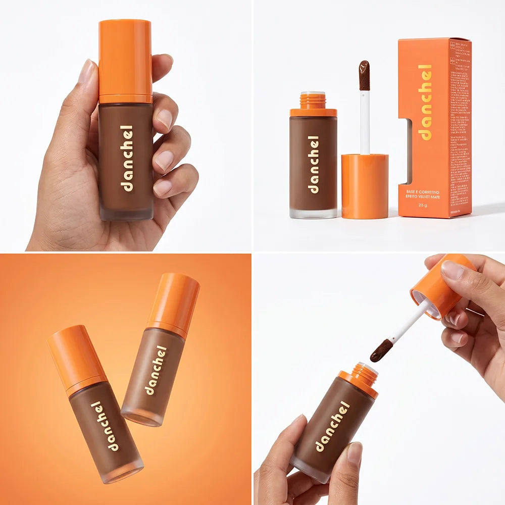 2-in-1 Liquid Foundation & Concealer | Velvet Matte Finish Liquid Foundation QXL