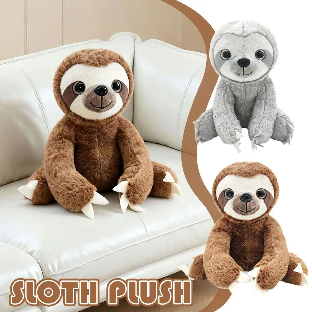 25cm Kawaii Sloth Plush Stuffed Animal | Mom & 4 Baby Set Stuffed Animal Plush QXL
