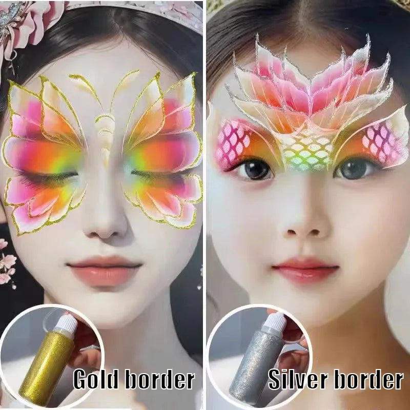 VERONNI Glitter Glue Set – Face, Body & DIY Craft Art Glitter Body Paint QXL