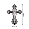 Bling Cross Car Air Vent Clip | Rhinestone Crystal Freshener Car Vent Clip Freshener QXL black