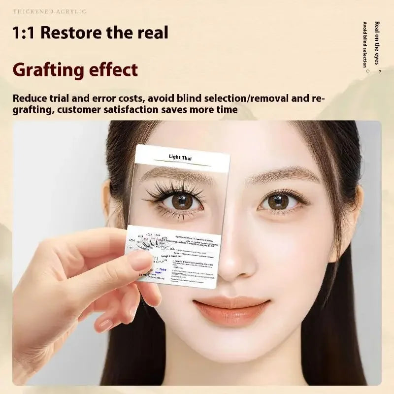 False Lash Trial Card | Lash Style Try-On Display Board Lash Display Card QXL