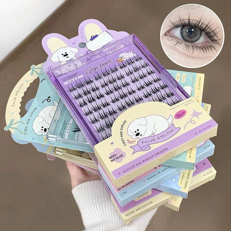 Glueless Cluster False Lashes | DIY Segmented Lash Extensions Cluster False Lashes QXL