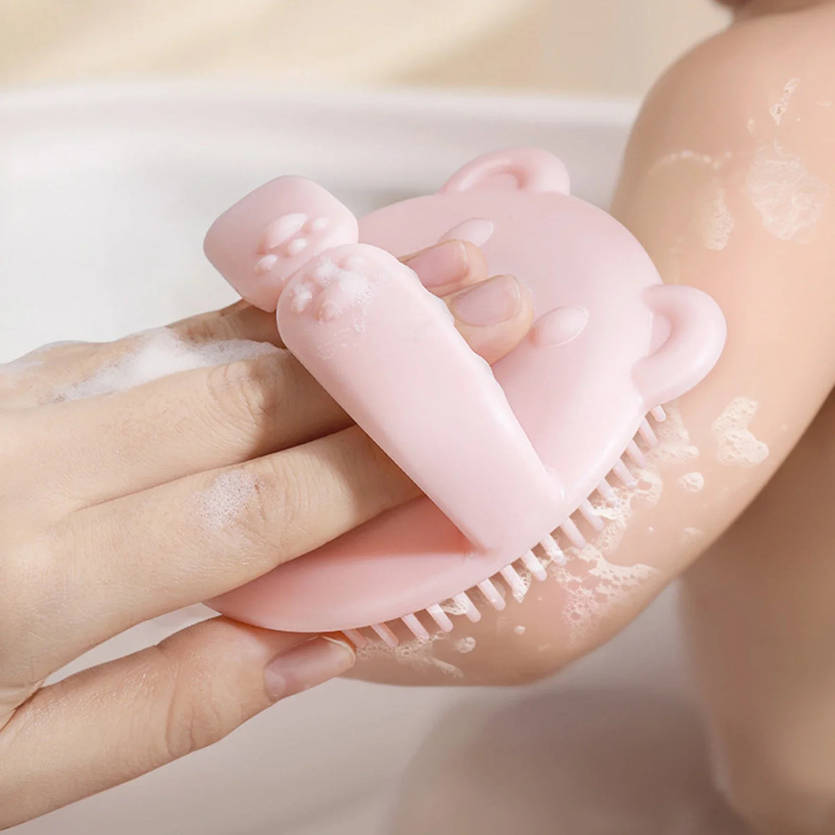 Baby Soft Scalp Brush & Shampoo Scrubber | Bear Design Baby Scalp Brush QXL