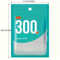 300-Pack Disposable Dental Floss Picks | Fine Floss Sticks Dental Floss Picks QXL 300pcs