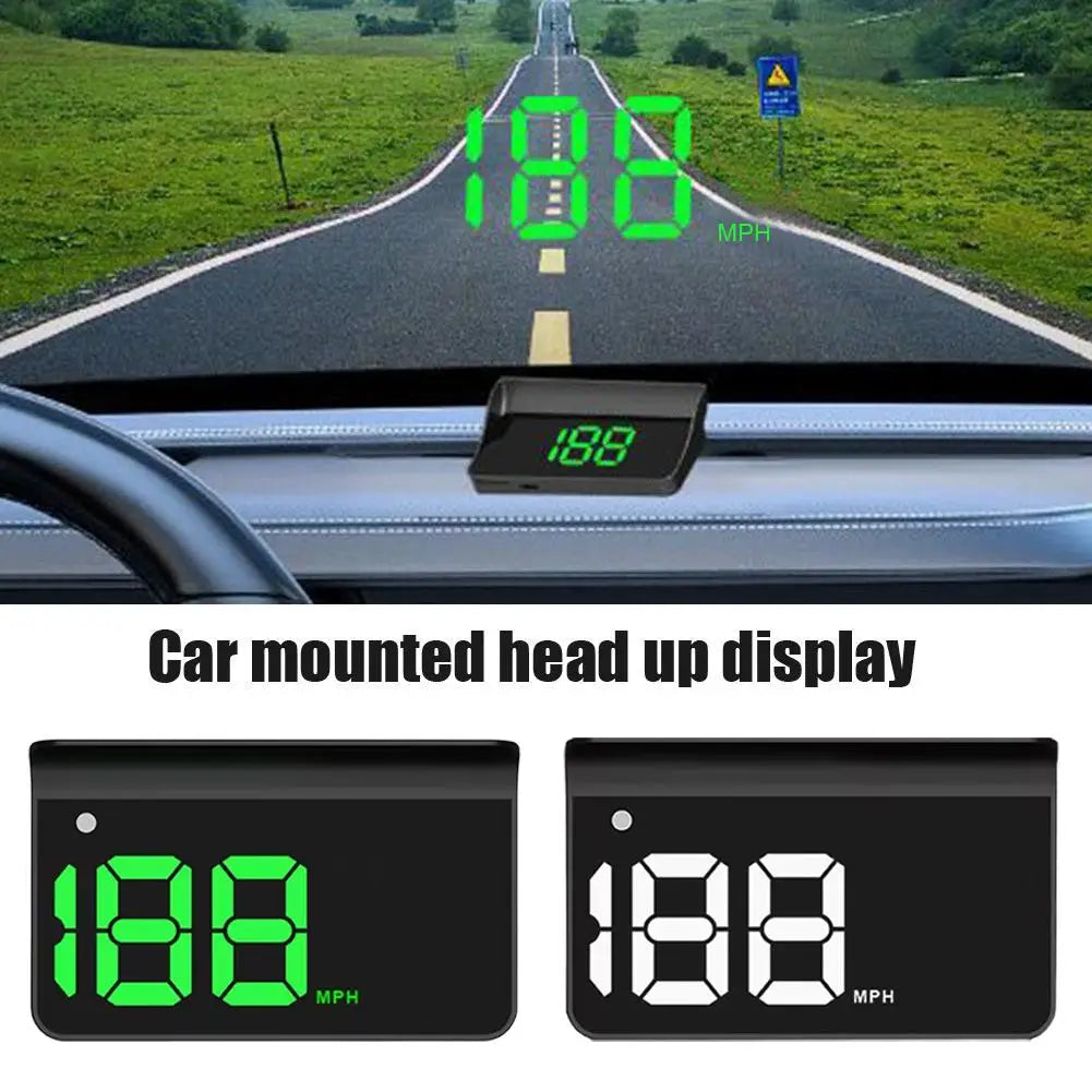HUD GPS Car Speedometer | Windshield Projector KM/H & MPH HUD Speedometer QXL
