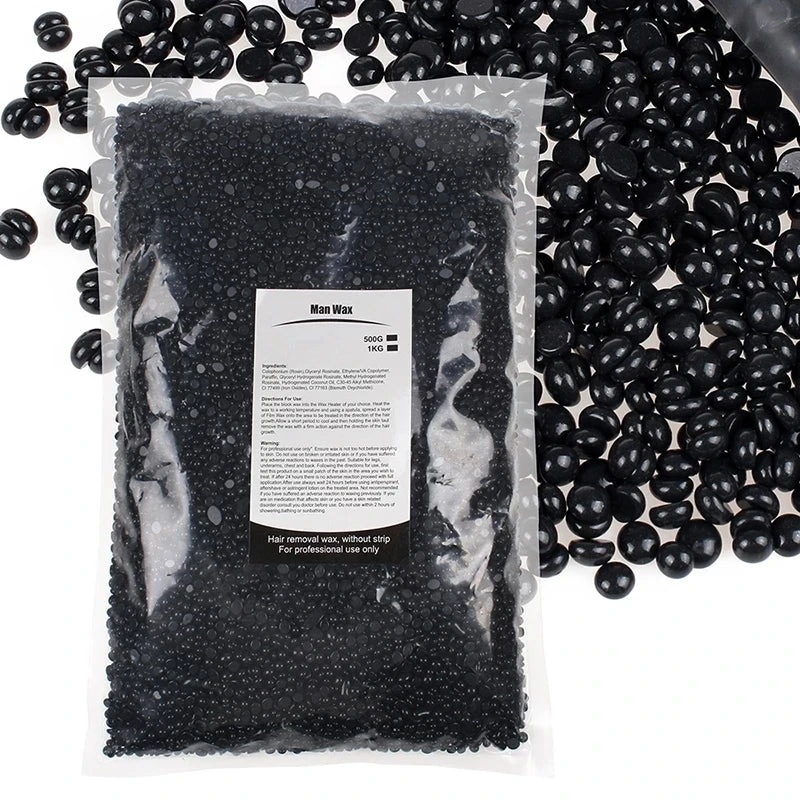 500g Hard Wax Beans – No-Strip Full Body Hair Removal Depilatory Wax Beads QXL