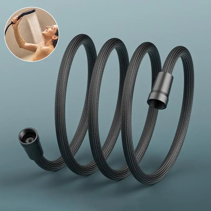 59-Inch Flexible High-Pressure Nylon Shower Hose | Leak-Proof Shower Hose QXL