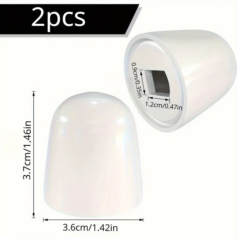 2-Pack Universal Toilet Bolt Covers with Extra Washers Toilet Bolt Covers QXL 2pcs