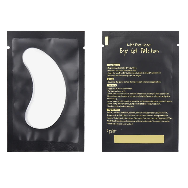 50 Pairs Under Eye Pads for Eyelash Extensions | Gel Patches Eyelash Extension Pads QXL 50pair LR